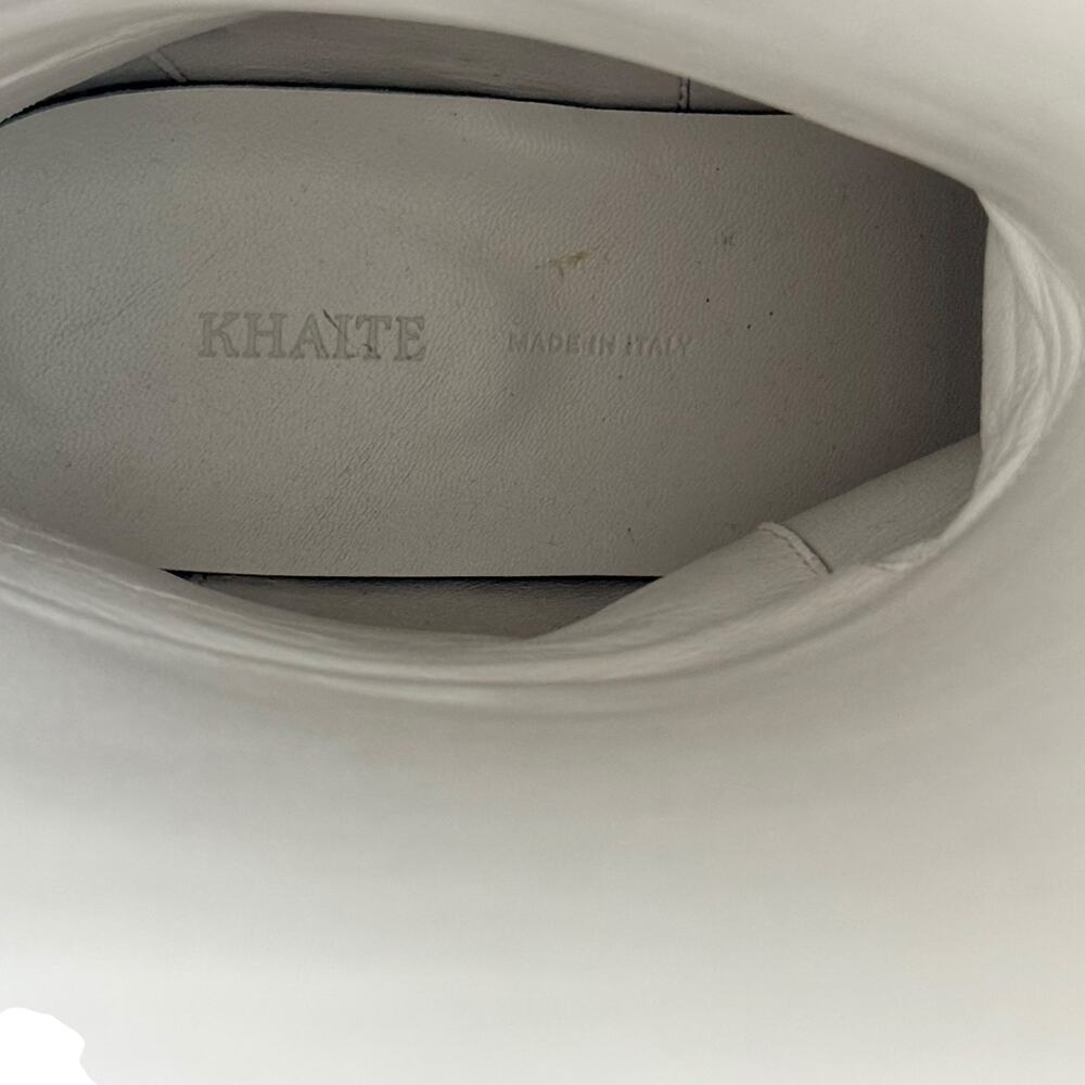 New Khaite Derby Leather Riding Boots Knee Hight White Size 39 - Picture 9 of 9